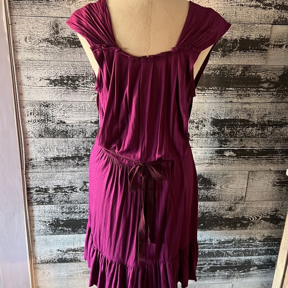 MARC By Marc Jacobs Plum Ruffle Button Dress NWOT - Picture 14 of 16